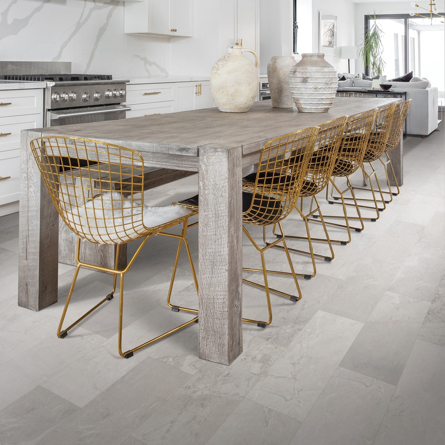 Mohawk Elite Ice Cap 12-in x 24-in Waterproof Interlocking Luxury Vinyl Tile Flooring (24.03-sq ft Carton)