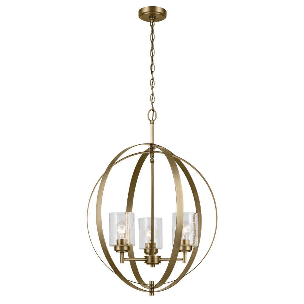 Kichler Winslow 3-Light Gold Industrial Chandelier