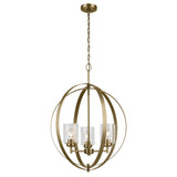 Kichler Winslow 3-Light Gold Industrial Chandelier