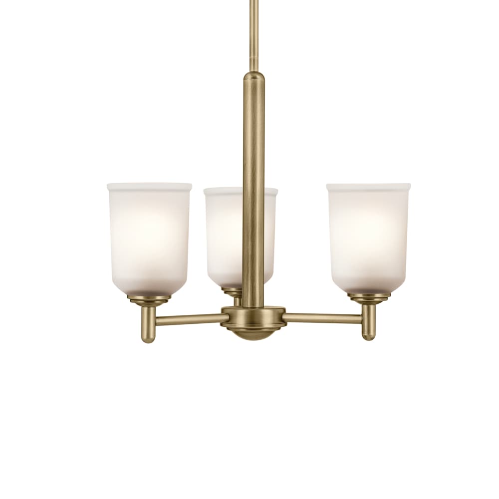 Kichler Shailene 3-Light Gold Traditional Chandelier