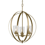 Kichler Winslow 3-Light Gold Industrial Chandelier