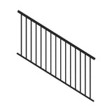 Freedom Margate Pre-assembled 6-ft x 36-in Matte Black Aluminum Deck Stair Rail Kit