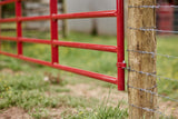 Tarter 4-ft H x 20-ft W Red E-coat Steel Corral Flat-top Farm Fence Gate