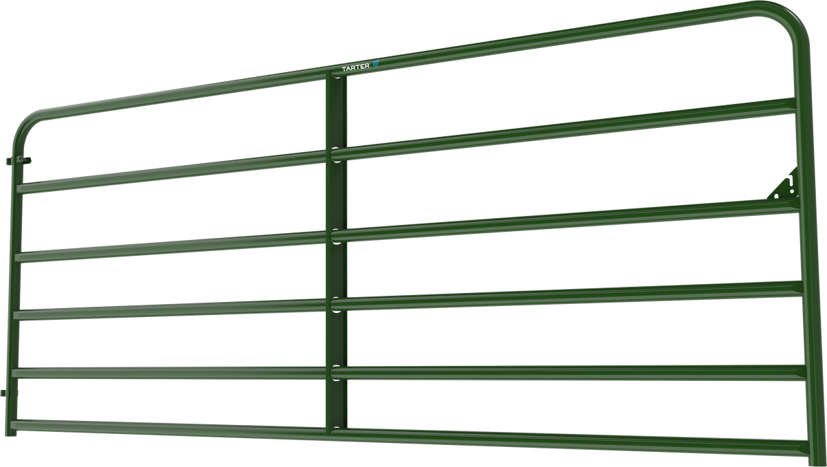 Tarter 4-ft H x 10-ft W Green Powder Over E-coat Steel Farm Corral Fence Gate