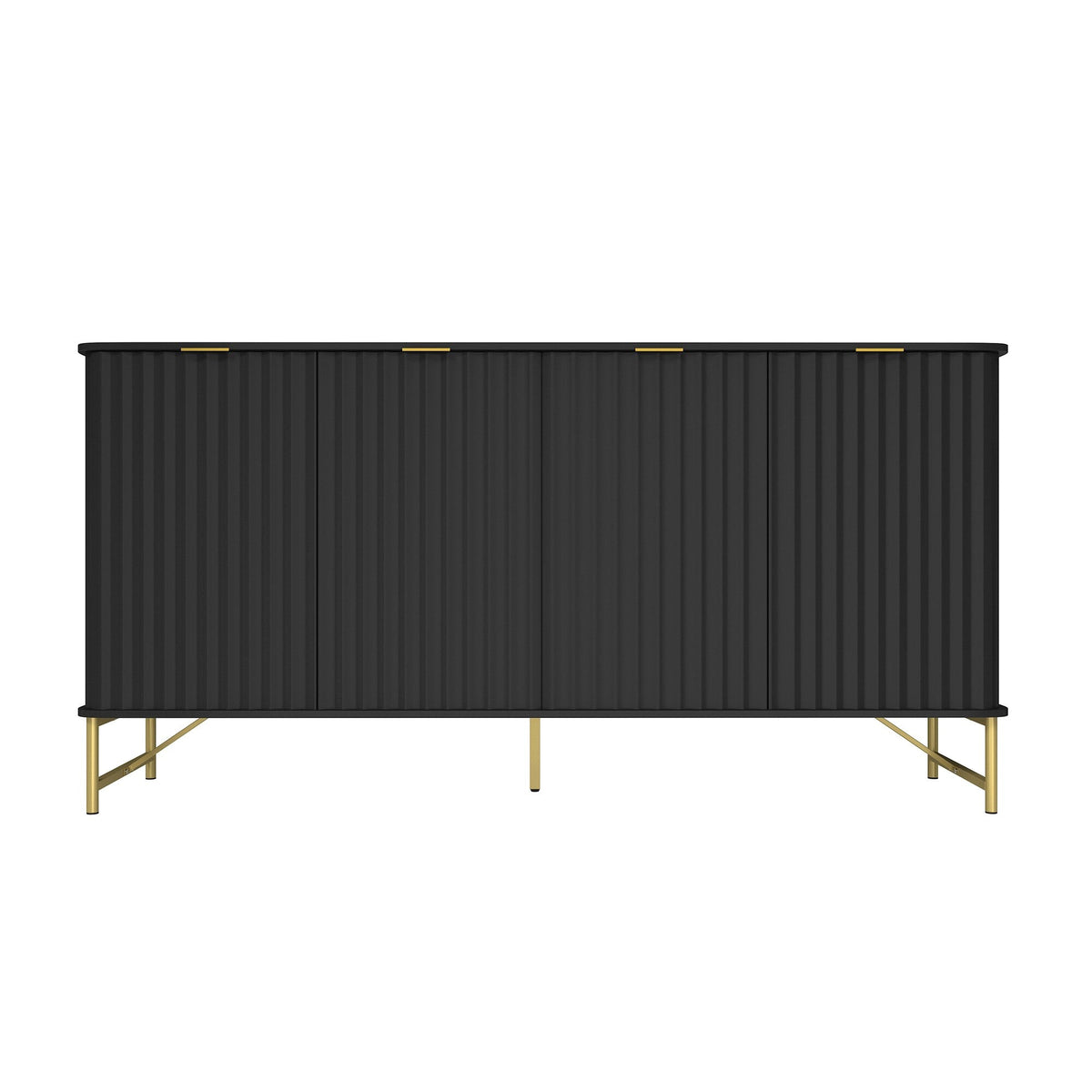 Clihome 15.75-in W x 31.5-in H Mdf Black Freestanding Utility Storage Cabinet