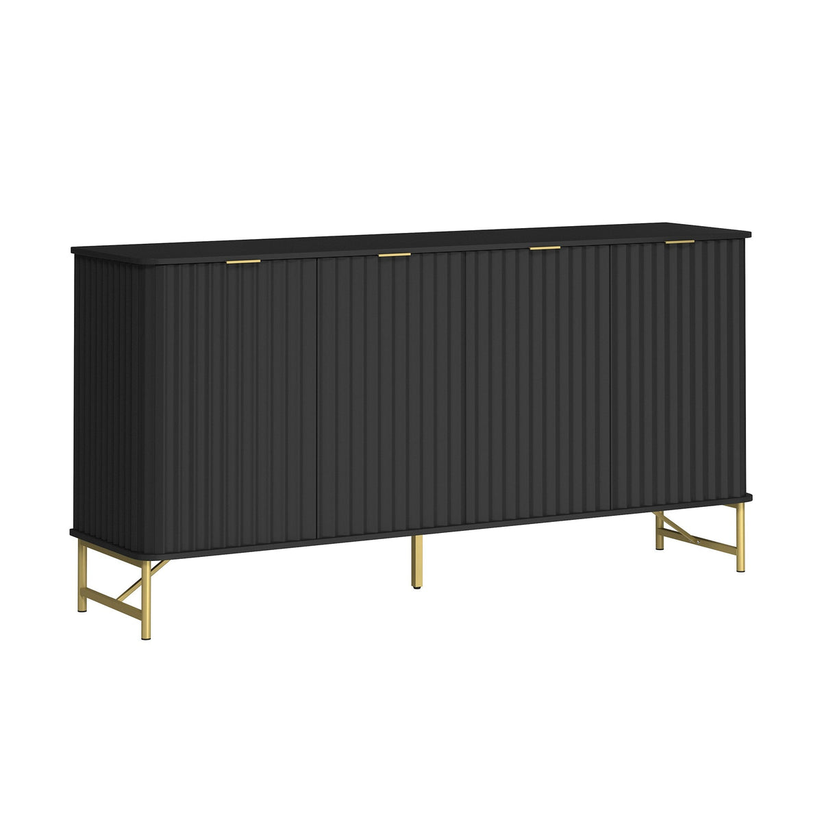 Clihome 15.75-in W x 31.5-in H Mdf Black Freestanding Utility Storage Cabinet
