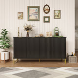 Clihome 15.75-in W x 31.5-in H Mdf Black Freestanding Utility Storage Cabinet