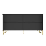 Clihome 15.75-in W x 31.5-in H Mdf Black Freestanding Utility Storage Cabinet
