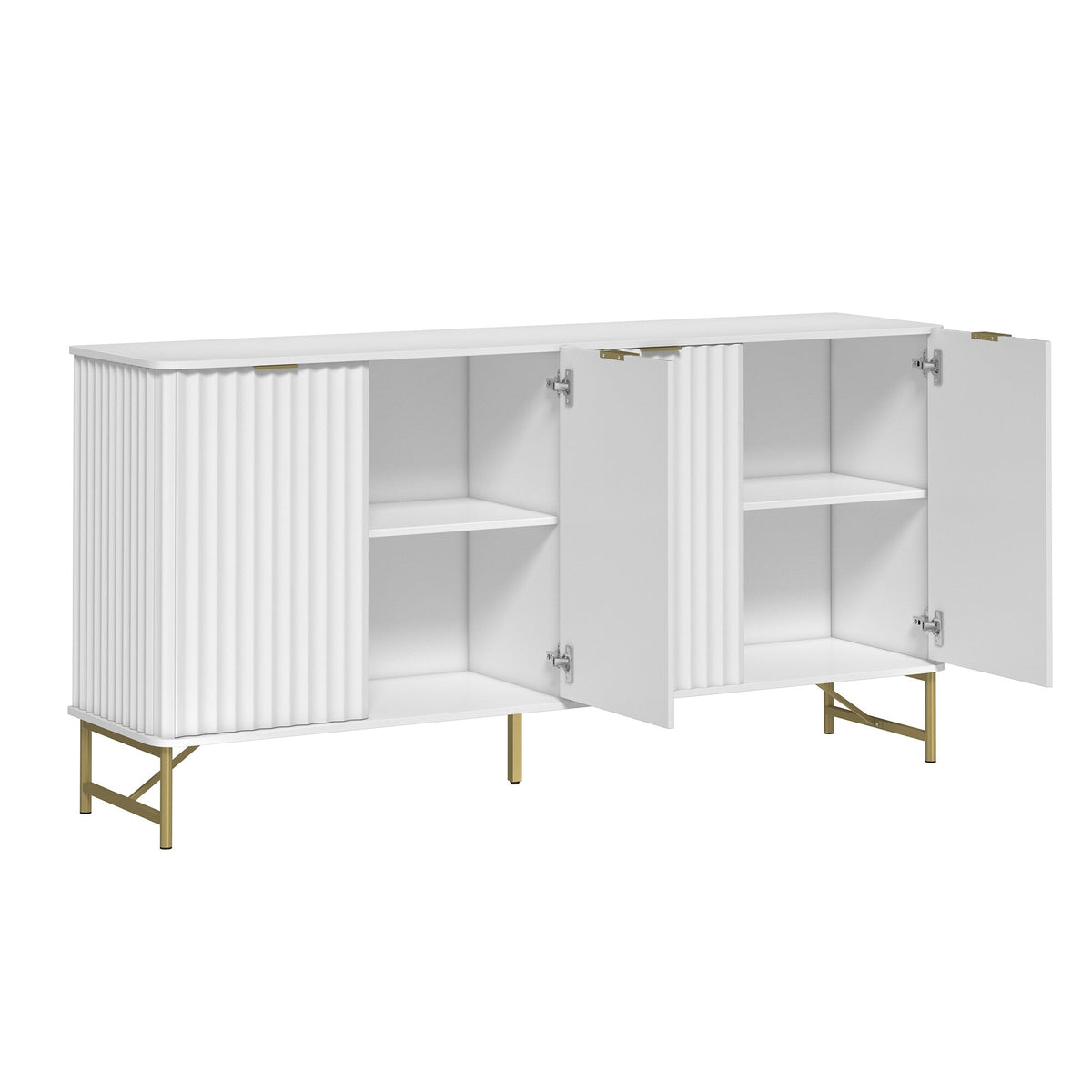 Clihome 15.75-in W x 31.5-in H Mdf White Freestanding Utility Storage Cabinet