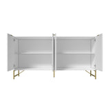 Clihome 15.75-in W x 31.5-in H Mdf White Freestanding Utility Storage Cabinet