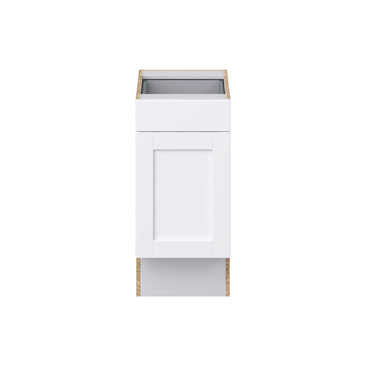 Hugo&Borg Rosemont 15-in W x 34.5-in H x 25-in D Glacier White 1-Drawer Base Fully Assembled Cabinet (Recessed Panel Shaker Style)