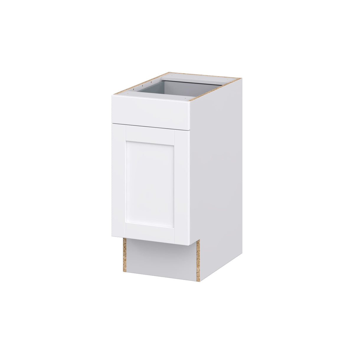 Hugo&Borg Rosemont 15-in W x 34.5-in H x 25-in D Glacier White 1-Drawer Base Fully Assembled Cabinet (Recessed Panel Shaker Style)