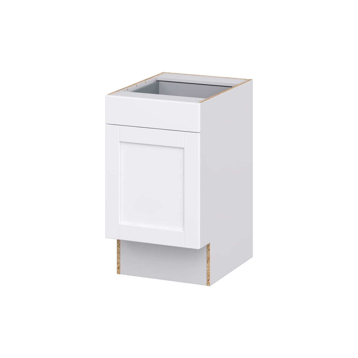 Hugo&Borg Rosemont 18-in W x 34.5-in H x 25-in D Glacier White 1-Drawer Base Fully Assembled Cabinet (Recessed Panel Shaker Style)