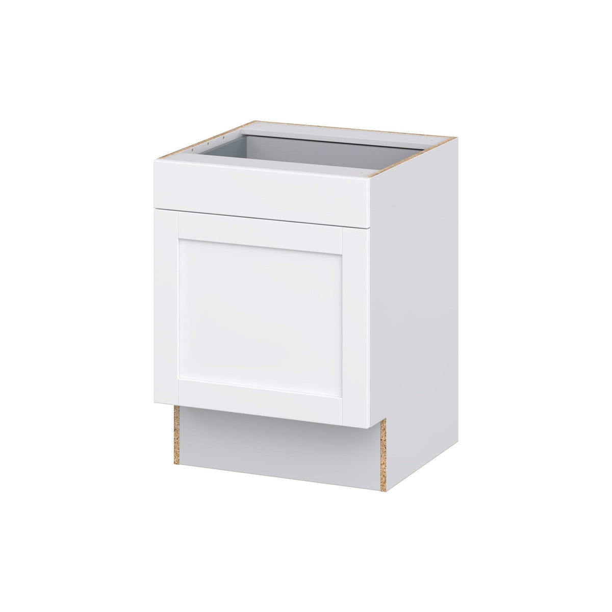 Hugo&Borg Rosemont 24-in W x 34.5-in H x 24-in D Glacier White 1-Drawer Base Fully Assembled Cabinet (Recessed Panel Shaker Style)