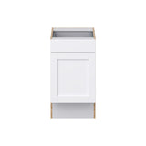 Hugo&Borg Rosemont 18-in W x 34.5-in H x 25-in D Glacier White 1-Drawer Base Fully Assembled Cabinet (Recessed Panel Shaker Style)