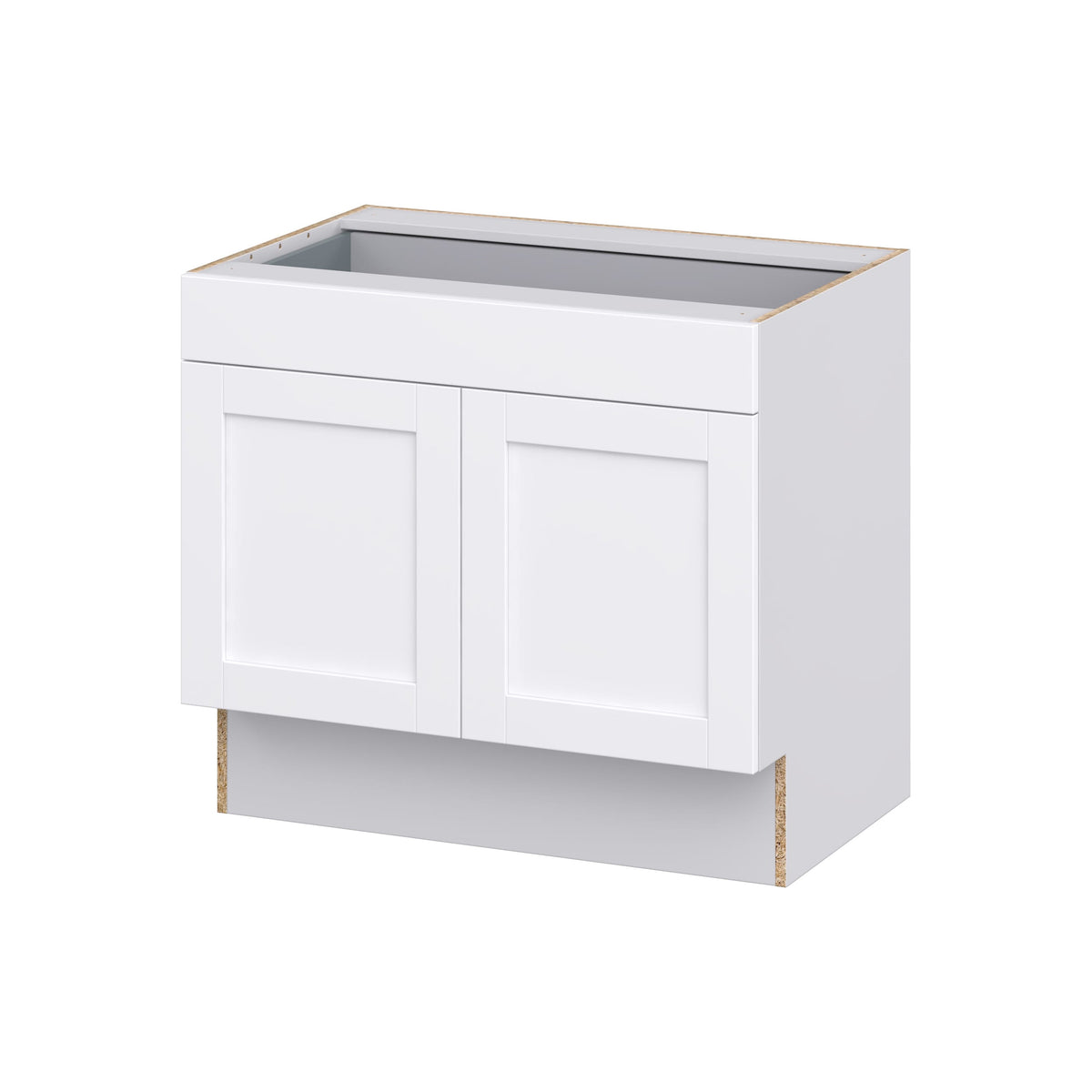 Hugo&Borg Rosemont 36-in W x 32.5-in H x 25-in D Glacier White 1-Drawer Base Fully Assembled Cabinet (Recessed Panel Shaker Style)