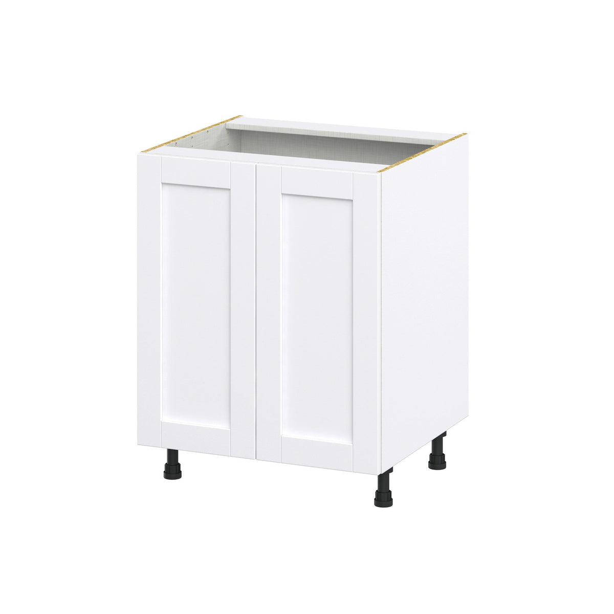 Hugo&Borg Rosemont 27-in W x 34.5-in H x 24-in D Glacier White Sink Base Fully Assembled Cabinet (Recessed Panel Shaker Style)