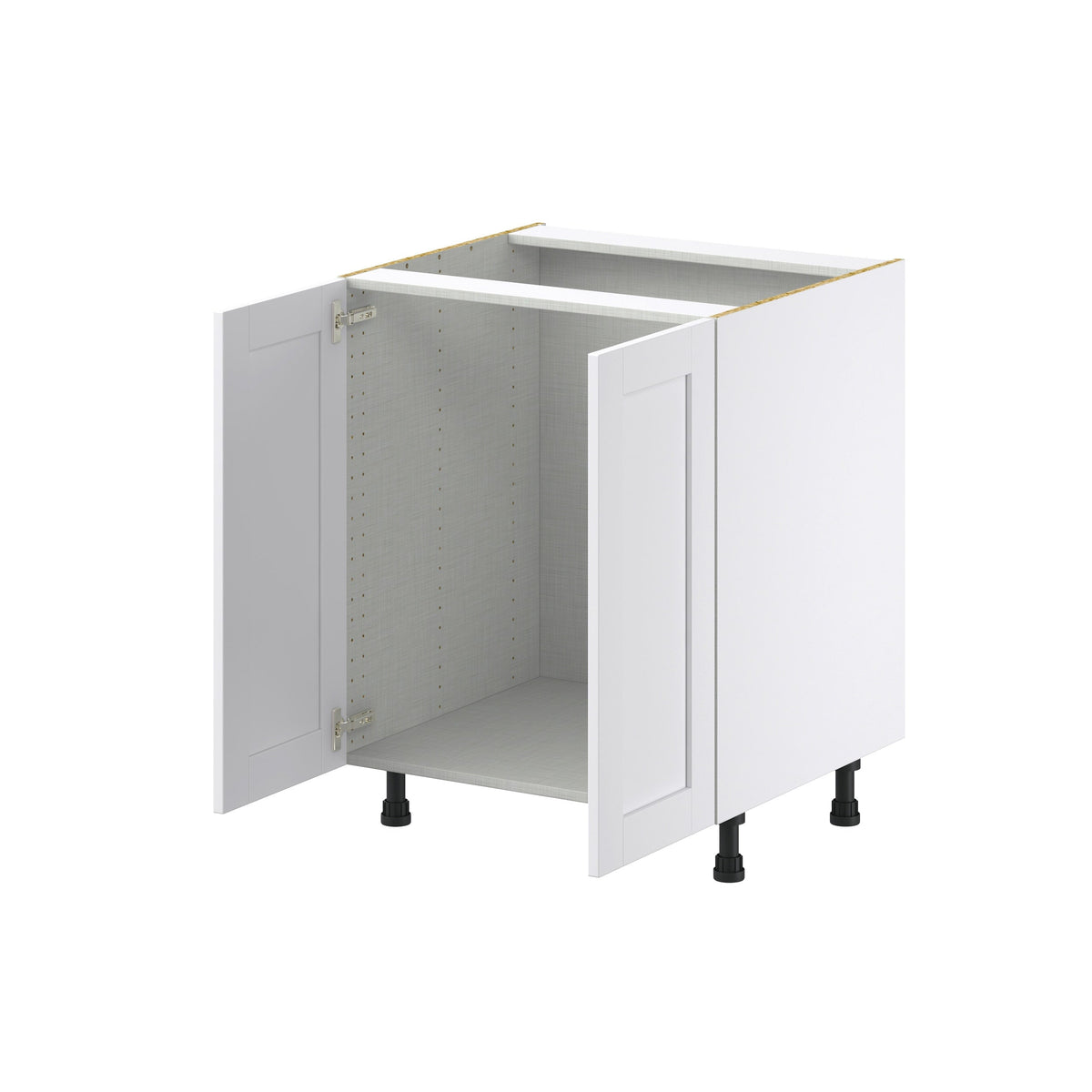 Hugo&Borg Rosemont 27-in W x 34.5-in H x 24-in D Glacier White Sink Base Fully Assembled Cabinet (Recessed Panel Shaker Style)