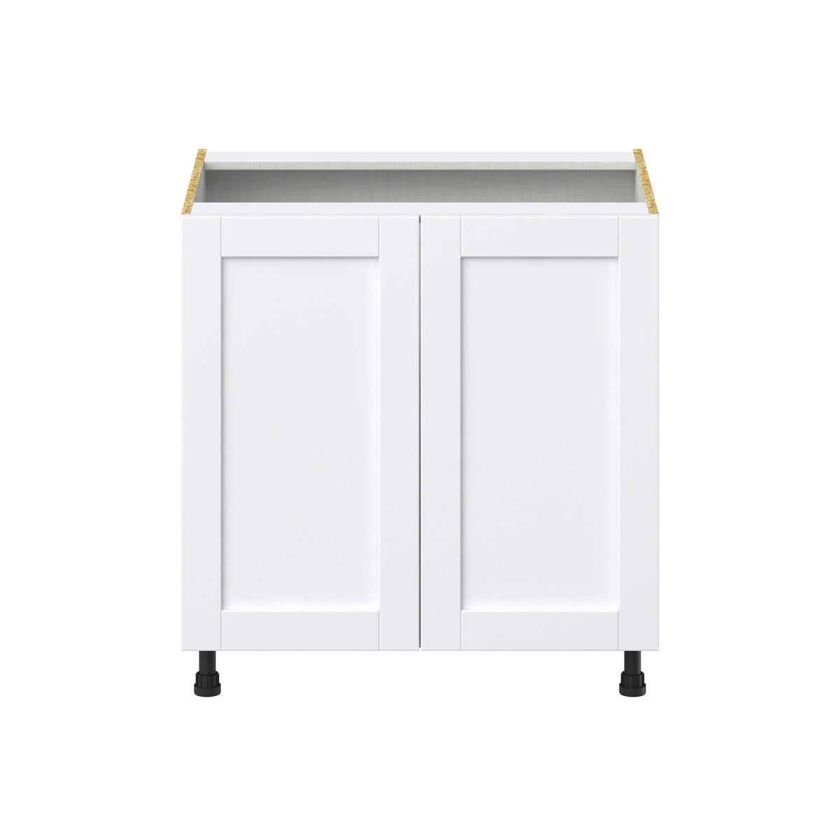 Hugo&Borg Rosemont 33-in W x 34.5-in H x 24-in D Glacier White Sink Base Fully Assembled Cabinet (Recessed Panel Shaker Style)