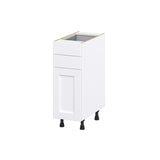 Hugo&Borg Rosemont 12-in W x 34.5-in H x 24-in D Glacier White 2-Drawers Base Fully Assembled Cabinet (Recessed Panel Shaker Style)