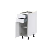 Hugo&Borg Rosemont 12-in W x 34.5-in H x 24-in D Glacier White 2-Drawers Base Fully Assembled Cabinet (Recessed Panel Shaker Style)