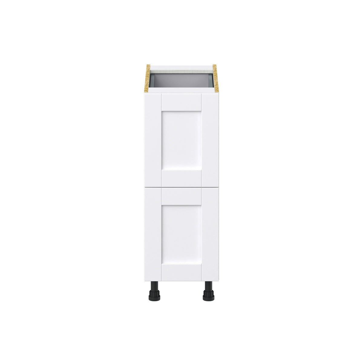 Hugo&Borg Rosemont 12-in W x 34.5-in H x 24-in D Glacier White 3-Drawer Base Fully Assembled Cabinet (Recessed Panel Style)