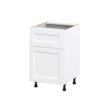 Hugo&Borg Rosemont 21-in W x 34.5-in H x 25-in D Glacier White 1-Drawer Base Fully Assembled Cabinet (Recessed Panel Shaker Style)