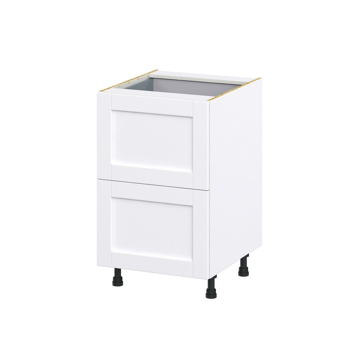 Hugo&Borg Rosemont 21-in W x 34.5-in H x 24-in D Glacier White 3-Drawer Base Fully Assembled Cabinet (Recessed Panel Style)