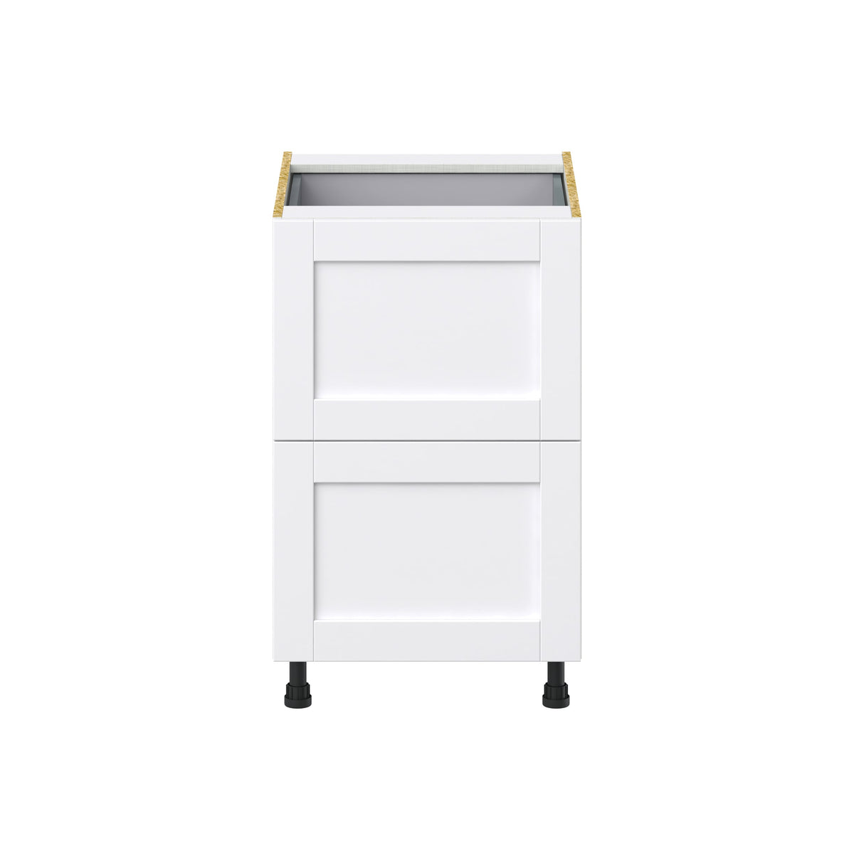 Hugo&Borg Rosemont 21-in W x 34.5-in H x 24-in D Glacier White 3-Drawer Base Fully Assembled Cabinet (Recessed Panel Style)