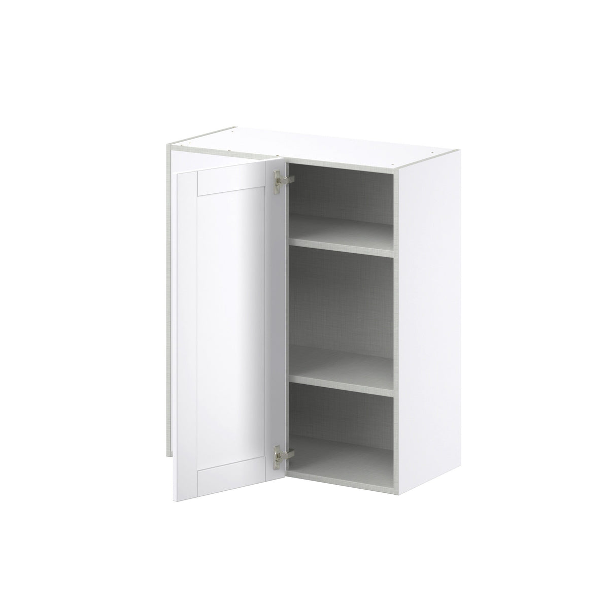 Hugo&Borg Rosemont 30-in W x 35-in H x 14-in D Glacier White Blind Wall Fully Assembled Cabinet (Recessed Panel Shaker Door Style)