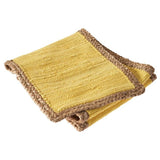 Sunny Day 14 in. W x 72 in. L Yellow Jute Border Table Runner