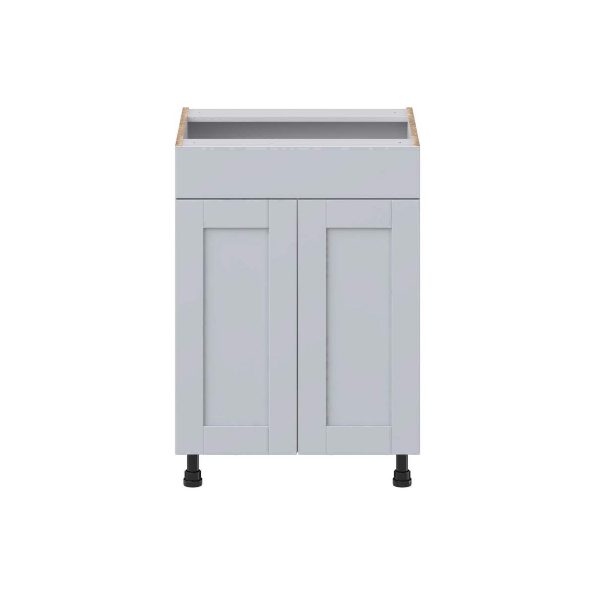 Hugo&Borg Charlesberg 24-in W x 34.5-in H x 21-in D Gray Sink Base Fully Assembled Cabinet (Recessed Panel Shaker Style)