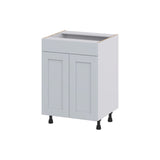 Hugo&Borg Charlesberg 24-in W x 34.5-in H x 21-in D Gray Sink Base Fully Assembled Cabinet (Recessed Panel Shaker Style)