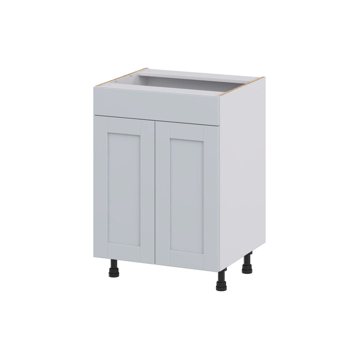 Hugo&Borg Charlesberg 24-in W x 34.5-in H x 21-in D Gray Sink Base Fully Assembled Cabinet (Recessed Panel Shaker Style)