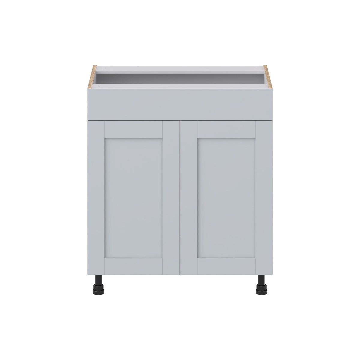 Hugo&Borg Charlesberg 30-in W x 34.5-in H x 21-in D Gray Sink Base Fully Assembled Cabinet (Recessed Panel Shaker Style)