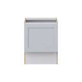 Hugo&Borg Charlesberg 24-in W x 34.5-in H x 21-in D Gray Base Fully Assembled Cabinet (Recessed Panel Shaker Door Style)