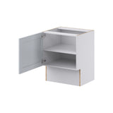 Hugo&Borg Charlesberg 24-in W x 34.5-in H x 21-in D Gray Base Fully Assembled Cabinet (Recessed Panel Shaker Door Style)