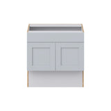 Hugo&Borg Charlesberg 30-in W x 30-in H x 21-in D Gray Sink Base Fully Assembled Cabinet (Recessed Panel Shaker Style)