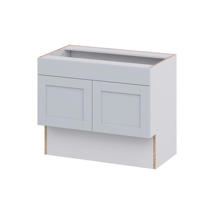 Hugo&Borg Charlesberg 36-in W x 30-in H x 21-in D Gray Sink Base Fully Assembled Cabinet (Recessed Panel Shaker Style)