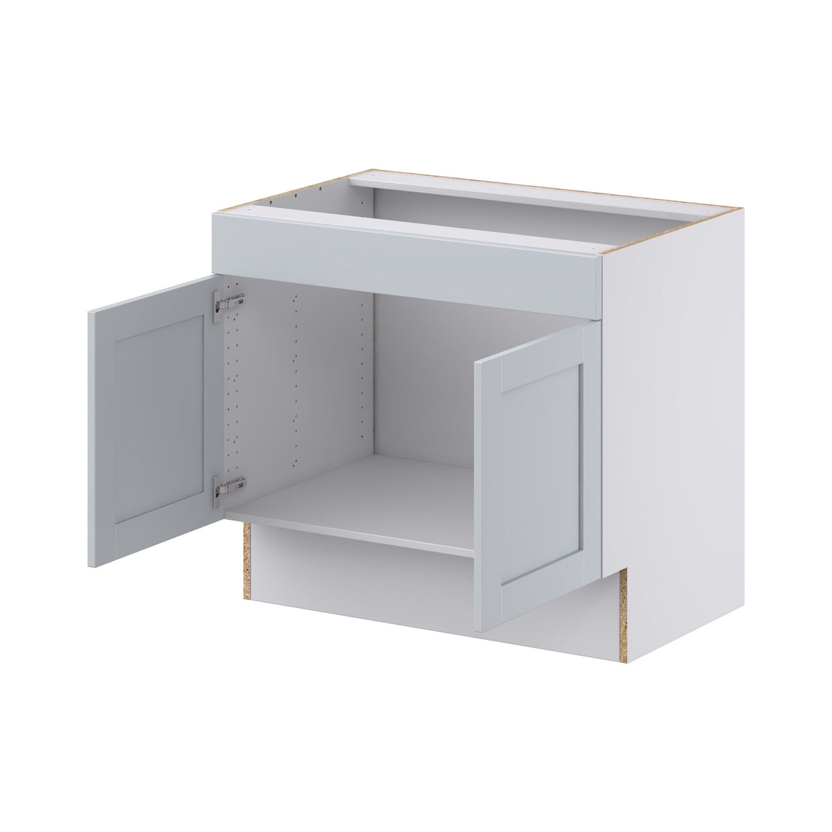 Hugo&Borg Charlesberg 36-in W x 32.5-in H x 24-in D Gray Sink Base Fully Assembled Cabinet (Recessed Panel Shaker Style)