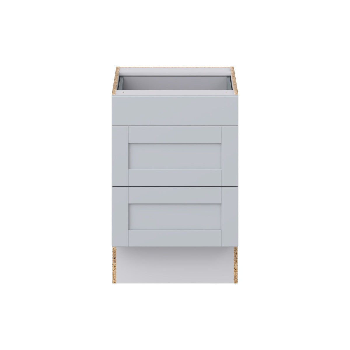 Hugo&Borg Charlesberg 21-in W x 32.5-in H x 24-in D Gray 3-Drawer Base Fully Assembled Cabinet (Recessed Panel Style)