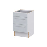 Hugo&Borg Charlesberg 21-in W x 32.5-in H x 24-in D Gray 3-Drawer Base Fully Assembled Cabinet (Recessed Panel Style)