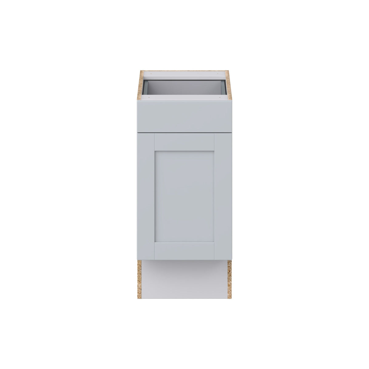 Hugo&Borg Charlesberg 15-in W x 34.5-in H x 24-in D Gray 1-Drawer Base Fully Assembled Cabinet (Recessed Panel Shaker Style)