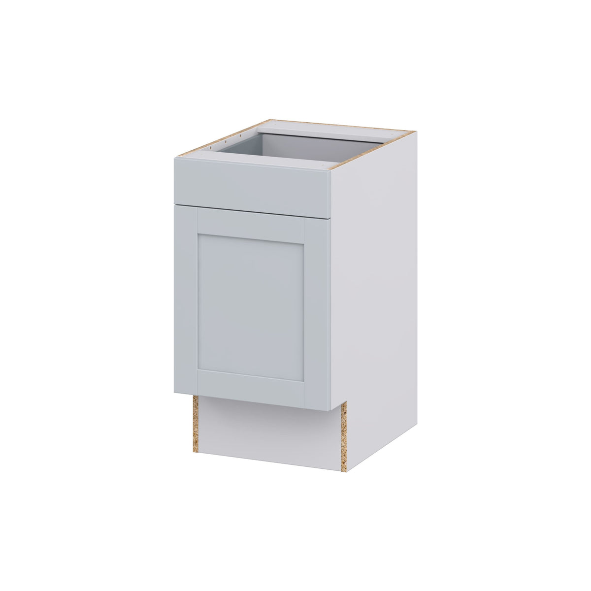 Hugo&Borg Charlesberg 18-in W x 34.5-in H x 25-in D Gray 1-Drawer Base Fully Assembled Cabinet (Recessed Panel Shaker Style)