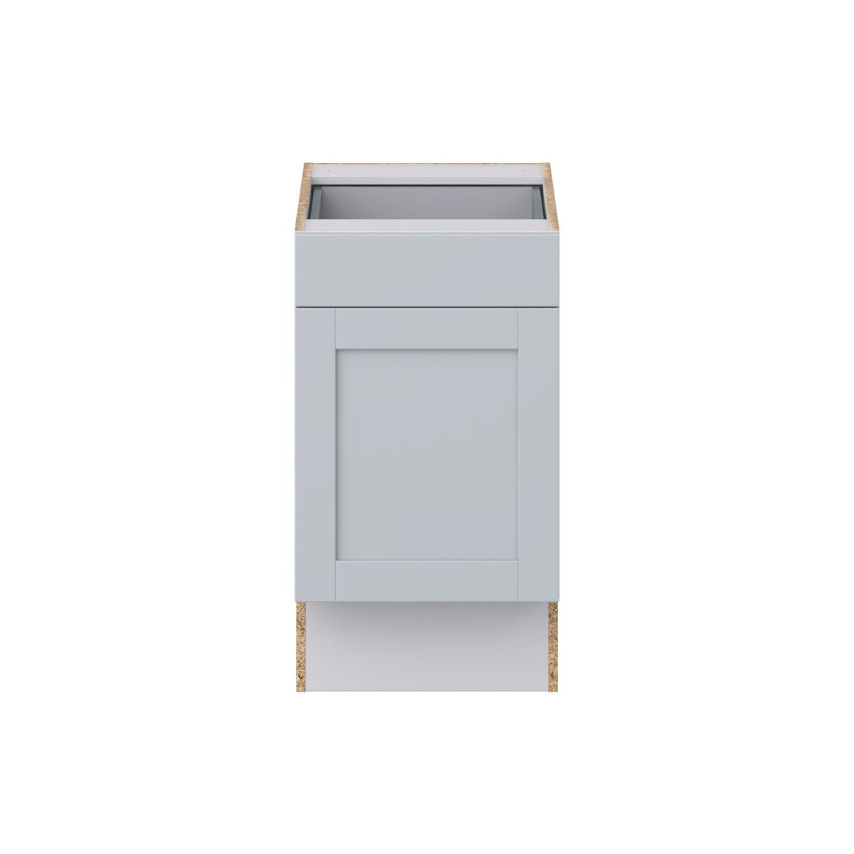 Hugo&Borg Charlesberg 18-in W x 34.5-in H x 25-in D Gray 1-Drawer Base Fully Assembled Cabinet (Recessed Panel Shaker Style)