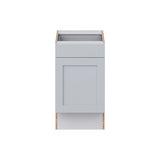 Hugo&Borg Charlesberg 18-in W x 34.5-in H x 25-in D Gray 1-Drawer Base Fully Assembled Cabinet (Recessed Panel Shaker Style)
