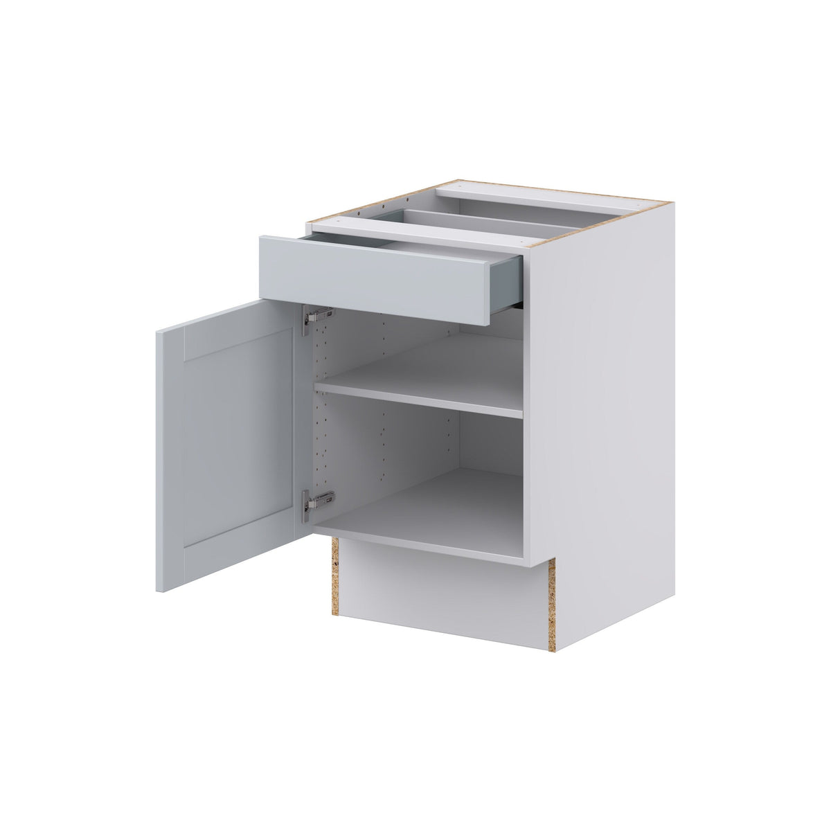 Hugo&Borg Charlesberg 21-in W x 34.5-in H x 24-in D Gray Base Fully Assembled Cabinet (Recessed Panel Shaker Door Style)