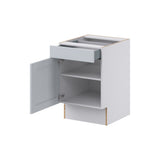 Hugo&Borg Charlesberg 21-in W x 34.5-in H x 24-in D Gray Base Fully Assembled Cabinet (Recessed Panel Shaker Door Style)
