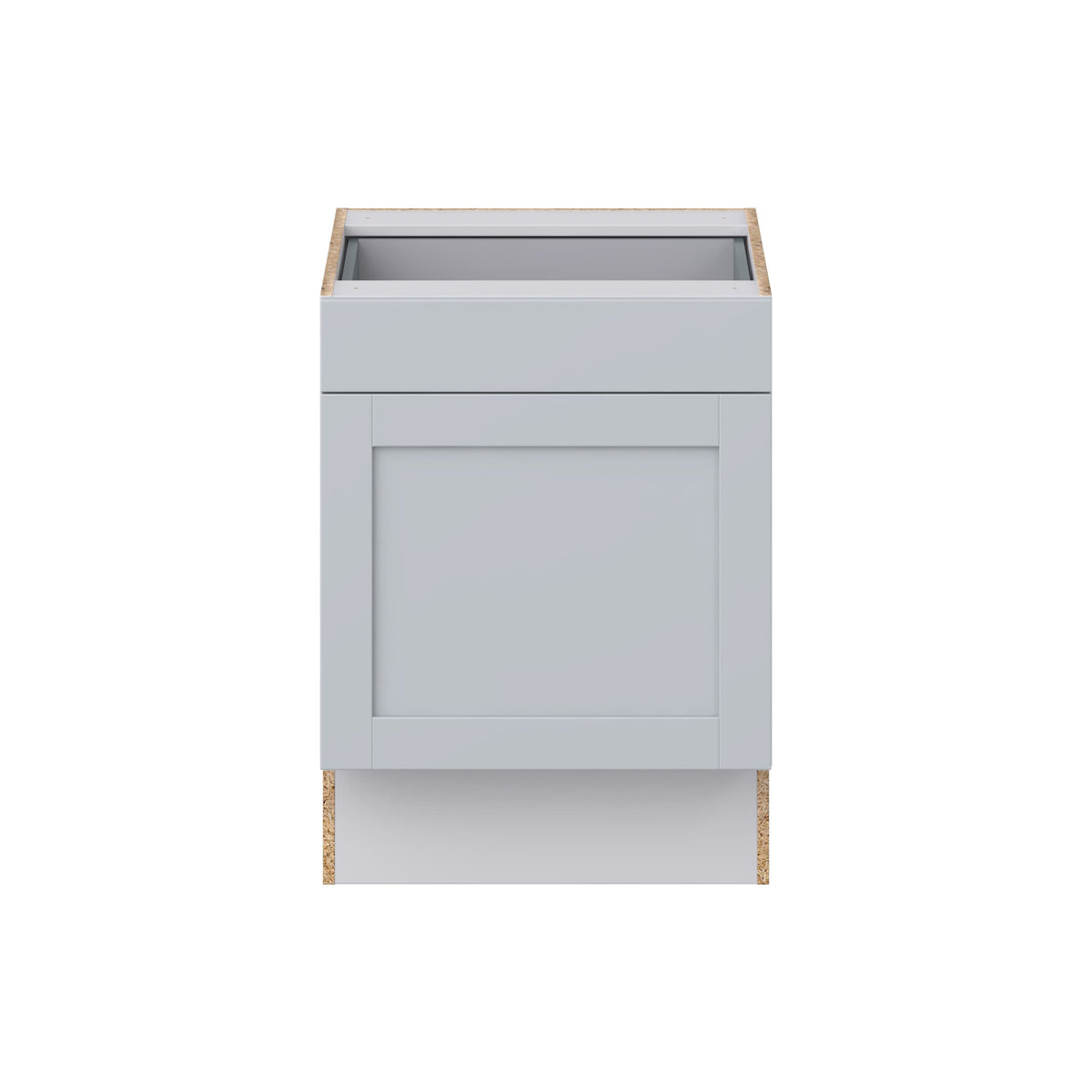 Hugo&Borg Charlesberg 24-in W x 34.5-in H x 25-in D Gray 1-Drawer Base Fully Assembled Cabinet (Recessed Panel Shaker Style)