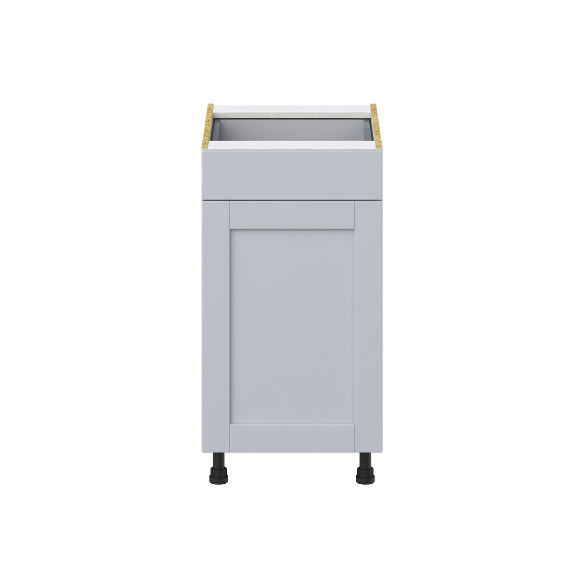 Hugo&Borg Charlesberg 18-in W x 34.5-in H x 24-in D Gray 1-Drawer Pull-out Cabinet Base Fully Assembled Cabinet (Recessed Panel Style)